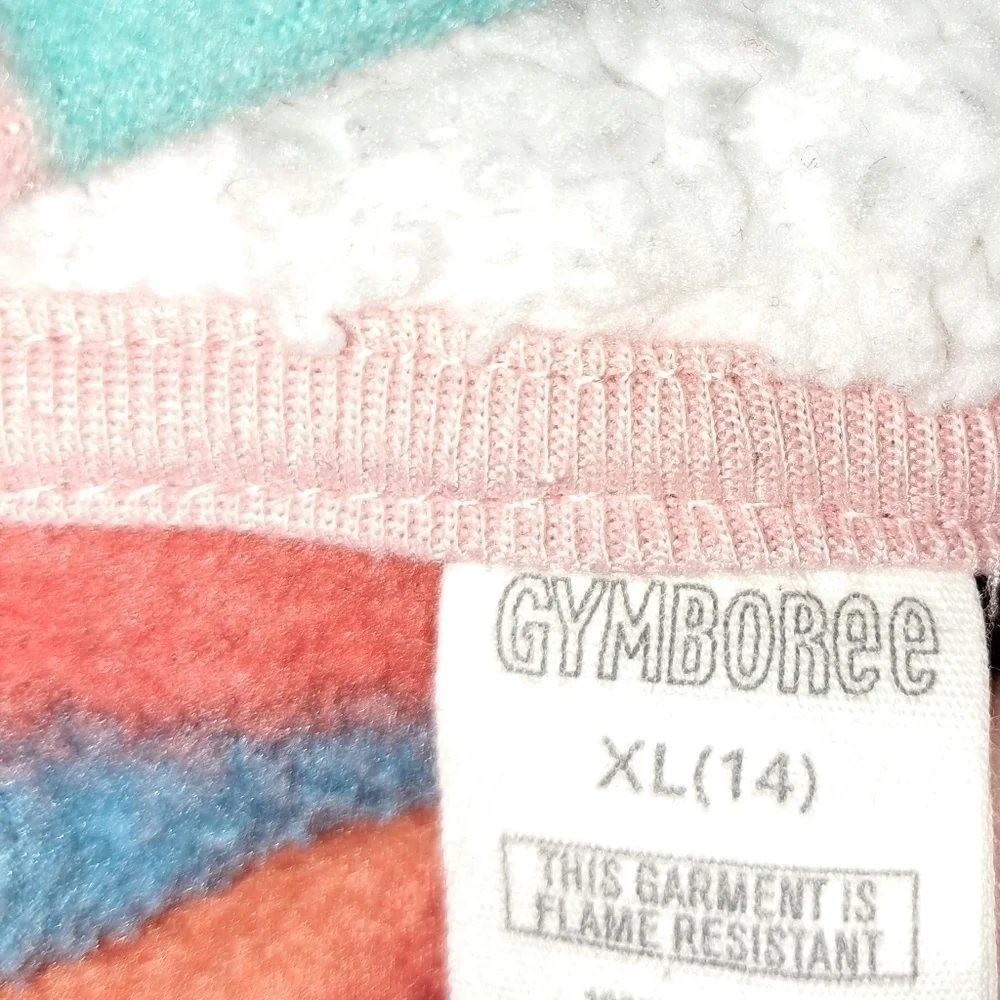 Gymboree XL one Piece striped night suite